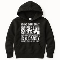 Barrel Racer Daddy Dad Father Barrel Racing Kids Hoodie