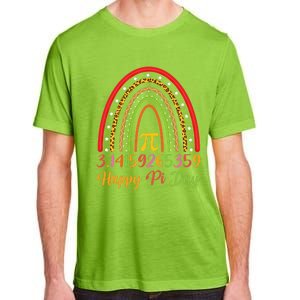 Boho Rainbow Design Geek Lover Math Teacher Happy Pi Day Gift Adult ChromaSoft Performance T-Shirt