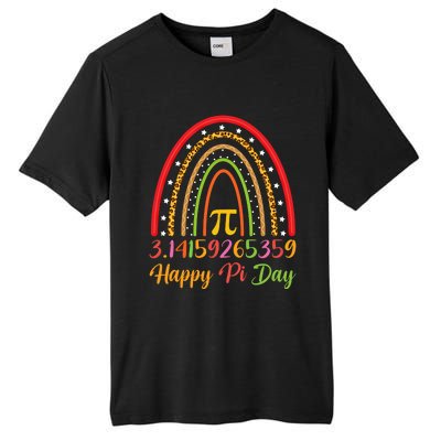 Boho Rainbow Design Geek Lover Math Teacher Happy Pi Day Gift Tall Fusion ChromaSoft Performance T-Shirt