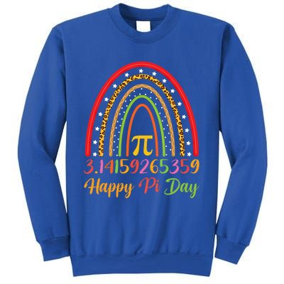 Boho Rainbow Design Geek Lover Math Teacher Happy Pi Day Gift Sweatshirt