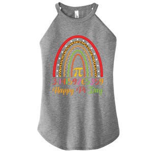 Boho Rainbow Design Geek Lover Math Teacher Happy Pi Day Gift Women's Perfect Tri Rocker Tank