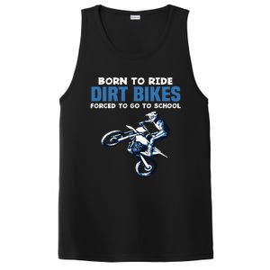 Born Ride Dirt Bikes Forced School Funny Motocross Boy PosiCharge Competitor Tank