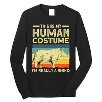 Best Rhino Design Rhino Rhinoceros Lovers Long Sleeve Shirt