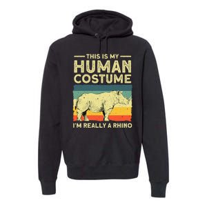 Best Rhino Design Rhino Rhinoceros Lovers Premium Hoodie