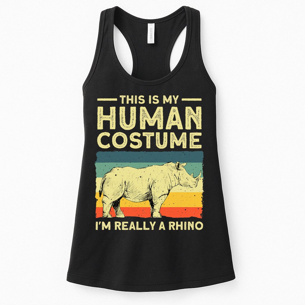 Best Rhino Design Rhino Rhinoceros Lovers Womens Tank Top