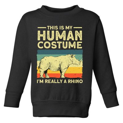 Best Rhino Design Rhino Rhinoceros Lovers Toddler Sweatshirt