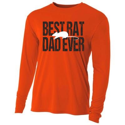 Best Rat Dad Ever Great Gift Cooling Performance Long Sleeve Crew