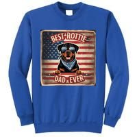 Best Rottie Dad Ever Rottweiler American Flag For Dad Gift Sweatshirt