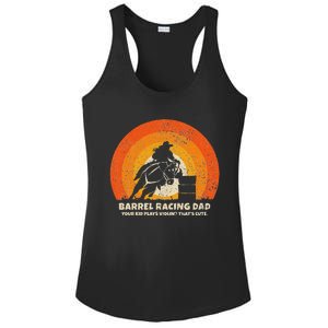 Barrel Racer Dad For Rodeo Barrel Racing Ladies PosiCharge Competitor Racerback Tank