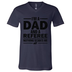 Best Referee Dad Reffing Sports Ref Referee V-Neck T-Shirt