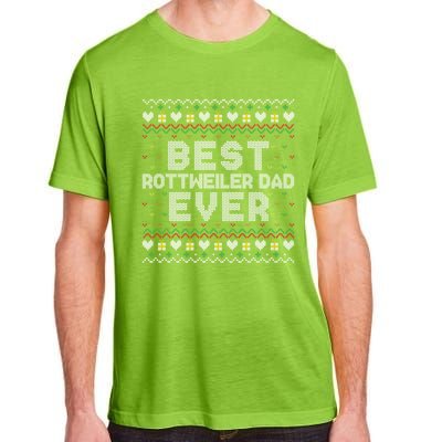 Best Rottweiler Dad Ever Family Matching Ugly Xmas Sweaters Cool Gift Adult ChromaSoft Performance T-Shirt