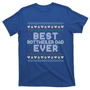 Best Rottweiler Dad Ever Family Matching Ugly Xmas Sweaters Cool Gift T-Shirt