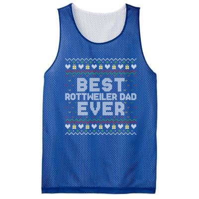 Best Rottweiler Dad Ever Family Matching Ugly Xmas Sweaters Cool Gift Mesh Reversible Basketball Jersey Tank