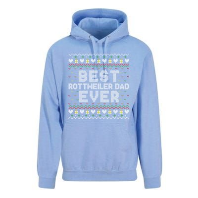 Best Rottweiler Dad Ever Family Matching Ugly Xmas Sweaters Cool Gift Unisex Surf Hoodie