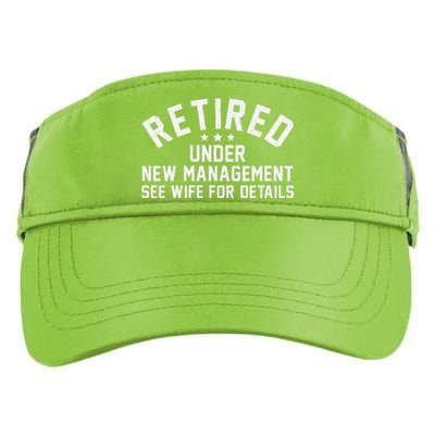 Best Retired Design Retiree Retired Retirement Gift Adult Drive Performance Visor