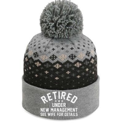 Best Retired Design Retiree Retired Retirement Gift The Baniff Cuffed Pom Beanie