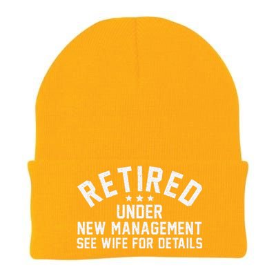 Best Retired Design Retiree Retired Retirement Gift Knit Cap Winter Beanie