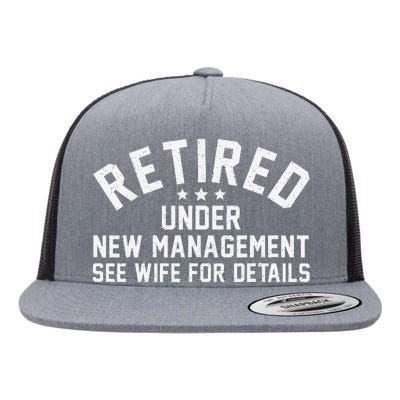 Best Retired Design Retiree Retired Retirement Gift Flat Bill Trucker Hat