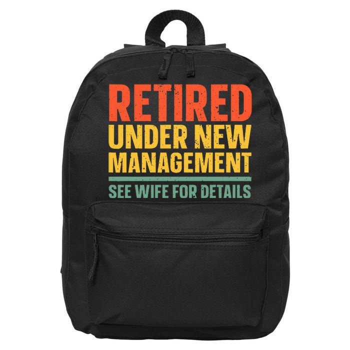 Best Retired Design For Retiree Retired Retirement 16 in Basic Backpack