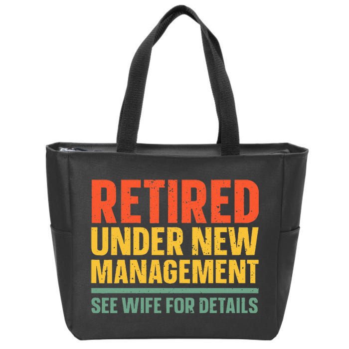 Best Retired Design For Retiree Retired Retirement Zip Tote Bag