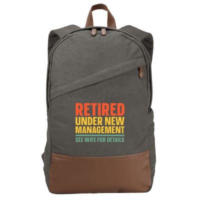 Best Retired Design For Retiree Retired Retirement Cotton Canvas Backpack