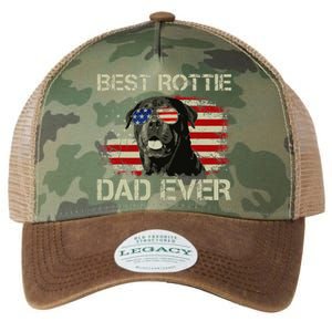 Best Rottie Dad Ever Rottweiler American Flag Gift Legacy Tie Dye Trucker Hat