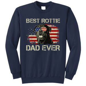 Best Rottie Dad Ever Rottweiler American Flag Gift Sweatshirt