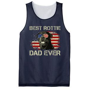 Best Rottie Dad Ever Rottweiler American Flag Gift Mesh Reversible Basketball Jersey Tank