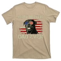 Best Rottie Dad Ever Rottweiler American Flag Gift T-Shirt