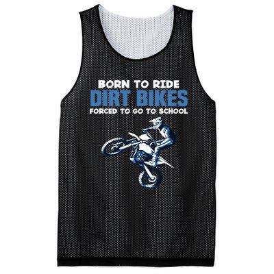 Born Ride Dirt Bikes Forced School Funny Motocross Boy Mesh Reversible Basketball Jersey Tank