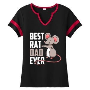 Best Rat Dad Ever Cute Animal Rats Lover Father Daddy Papa Gift Ladies Halftime Notch Neck Tee