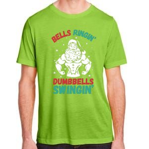 Bells Ringin Dumbbells Swingin Fitness Christmas Adult ChromaSoft Performance T-Shirt