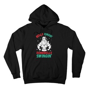 Bells Ringin Dumbbells Swingin Fitness Christmas Hoodie