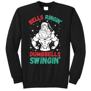 Bells Ringin Dumbbells Swingin Fitness Christmas Sweatshirt