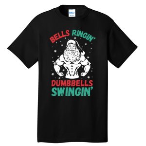 Bells Ringin Dumbbells Swingin Fitness Christmas Tall T-Shirt