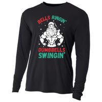 Bells Ringin Dumbbells Swingin Fitness Christmas Cooling Performance Long Sleeve Crew