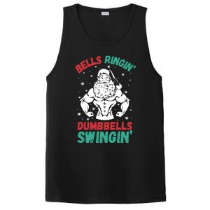 Bells Ringin Dumbbells Swingin Fitness Christmas PosiCharge Competitor Tank