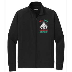 Bells Ringin Dumbbells Swingin Fitness Christmas Stretch Full-Zip Cadet Jacket