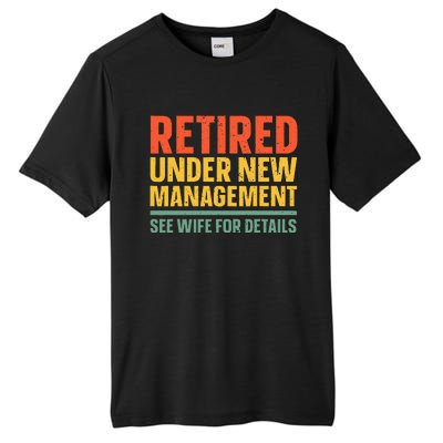 Best Retired Design For Retiree Retired Retirement Tall Fusion ChromaSoft Performance T-Shirt