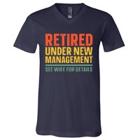 Best Retired Design For Retiree Retired Retirement V-Neck T-Shirt