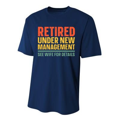 Best Retired Design For Retiree Retired Retirement Performance Sprint T-Shirt