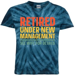 Best Retired Design For Retiree Retired Retirement Kids Tie-Dye T-Shirt