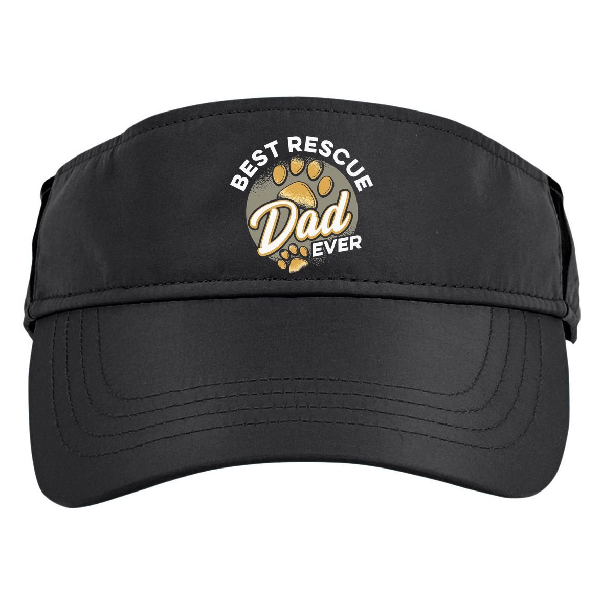 Best Rescue Dad Ever Animal Rescue Cat Dog Rescue Adult Drive Performance Visor