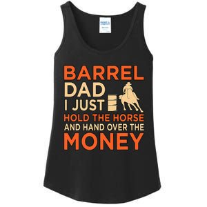 Barrel Racing Dad Horse Racer Horses Race Lover  Ladies Essential Tank