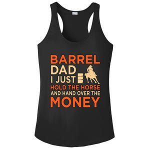 Barrel Racing Dad Horse Racer Horses Race Lover  Ladies PosiCharge Competitor Racerback Tank