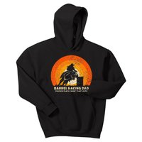 Barrel Racer Dad for Rodeo Barrel Racing Kids Hoodie