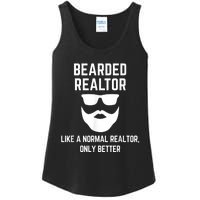 Bearded Realtor Definition Funny Male Real Estate Agent Ladies Essential Tank