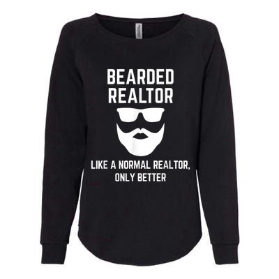 Bearded Realtor Definition Funny Male Real Estate Agent Womens California Wash Sweatshirt