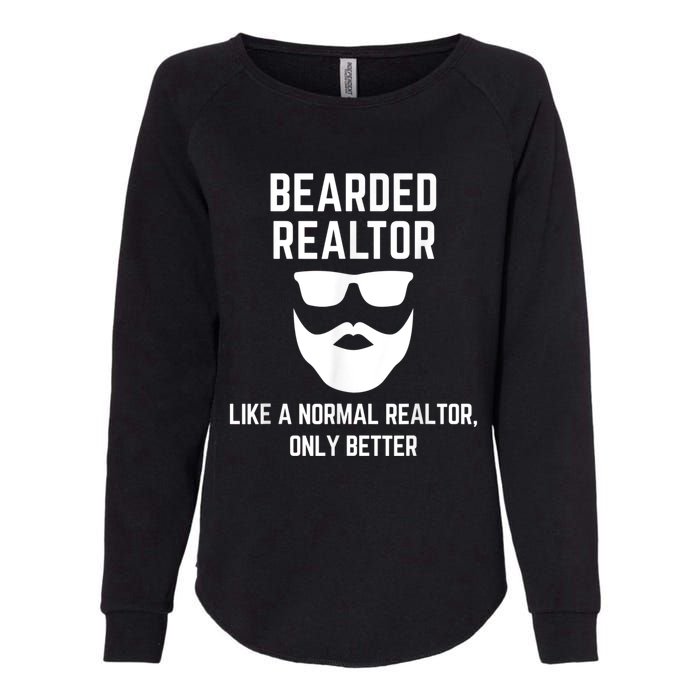 Bearded Realtor Definition Funny Male Real Estate Agent Womens California Wash Sweatshirt