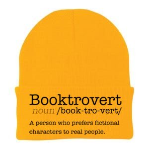 Booktrovert Reading Dictionary Funny Book Introvert Meme Funny Gift Knit Cap Winter Beanie